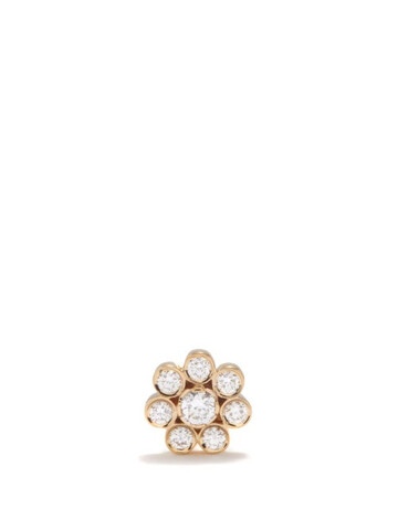 sophie bille brahe - bellis diamont diamond & 18kt gold single earring - womens - diamond