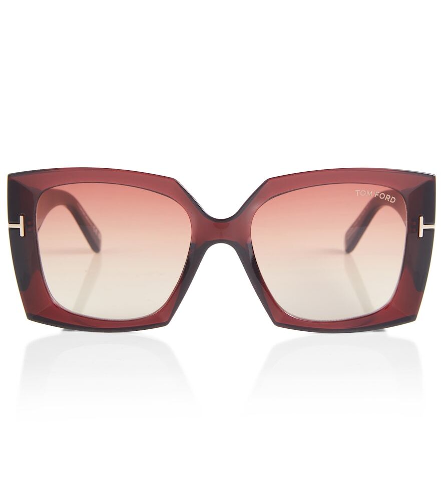 Tom Ford Square acetate sunglasses in black