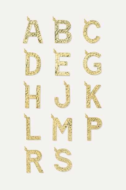Jennifer Meyer - Letter 18-karat Gold Necklace - F