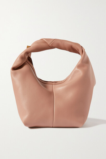 Valentino - Valentino Garavani Roman Stud Small Leather Shoulder Bag - Pink