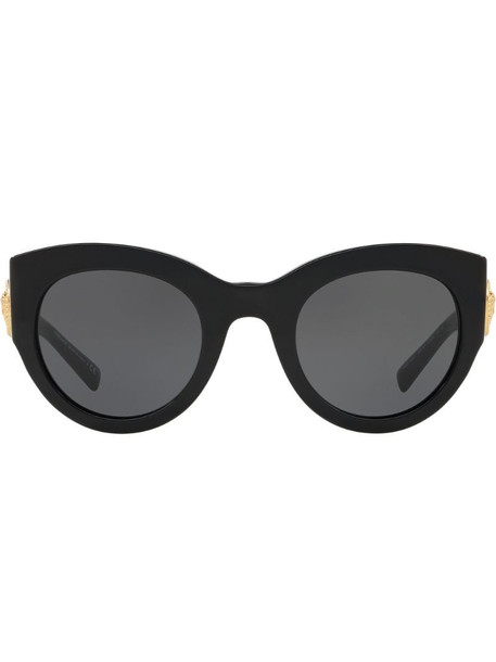 Versace Eyewear Tribute oversized-frame sunglasses in black