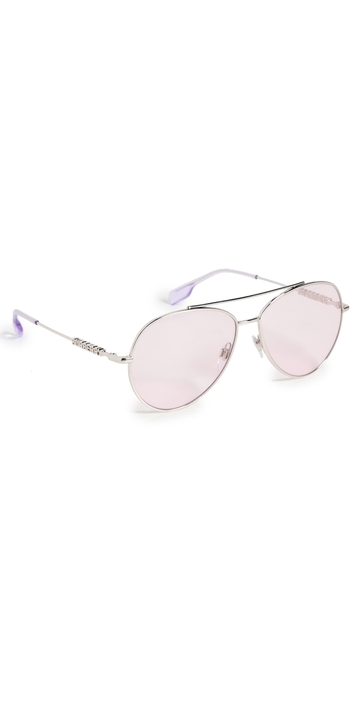 burberry classic aviator sunglasses pink one size