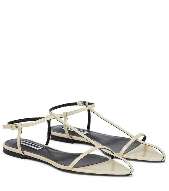 Jil Sander Leather sandals in white