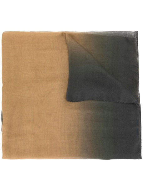 Ann Demeulemeester gradient effect scarf in brown