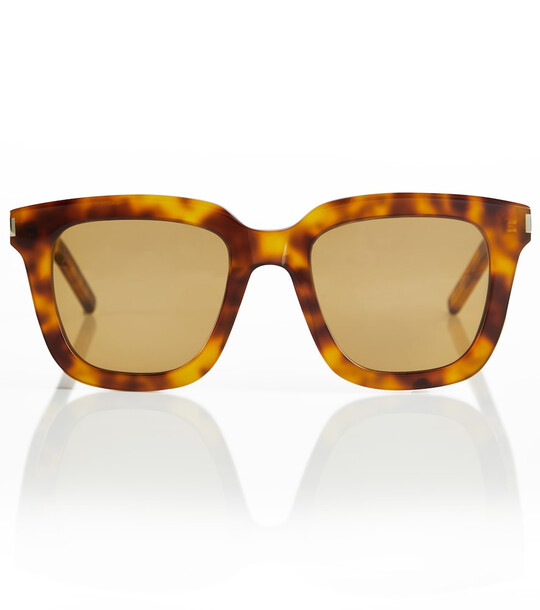 Saint Laurent Square acetate sunglasses in brown