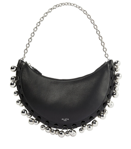 AlaÃ¯a Le Demi-Lune Small leather shoulder bag in black