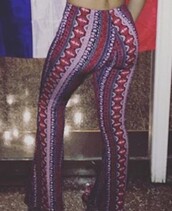 tight flared hippie pants
