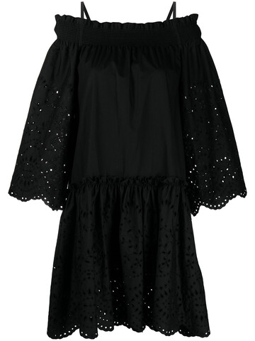 P.A.R.O.S.H. P.A.R.O.S.H. embroidered off-shoulder dress - Black