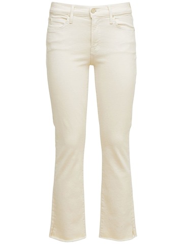 MOTHER The Rascal Cotton Blend Jeans in white