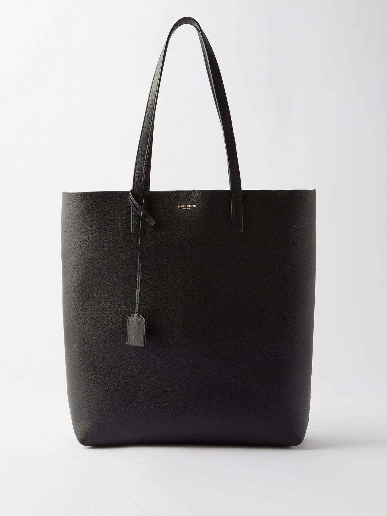 Saint Laurent - Shopping Leather Tote Bag - Womens - Black