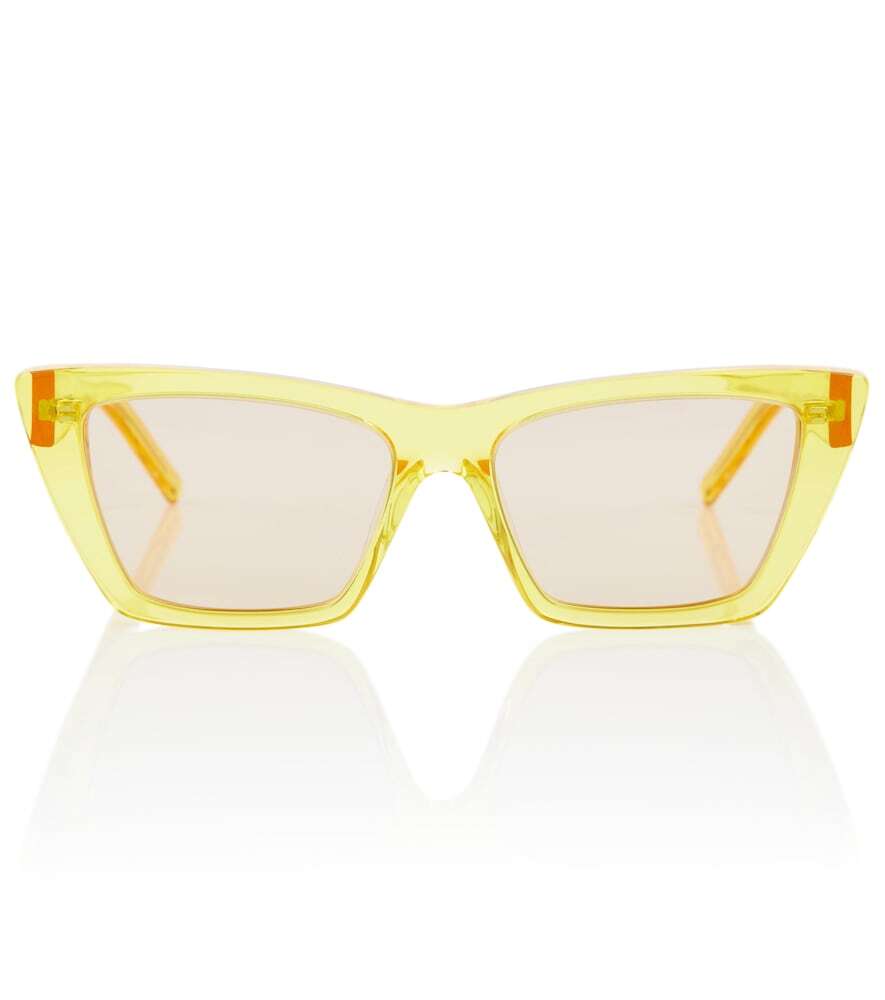 Saint Laurent Mica cat-eye sunglasses in yellow