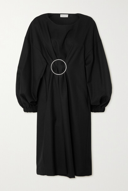 Dries Van Noten - Duben Oversized Embellished Wool Dress - Black