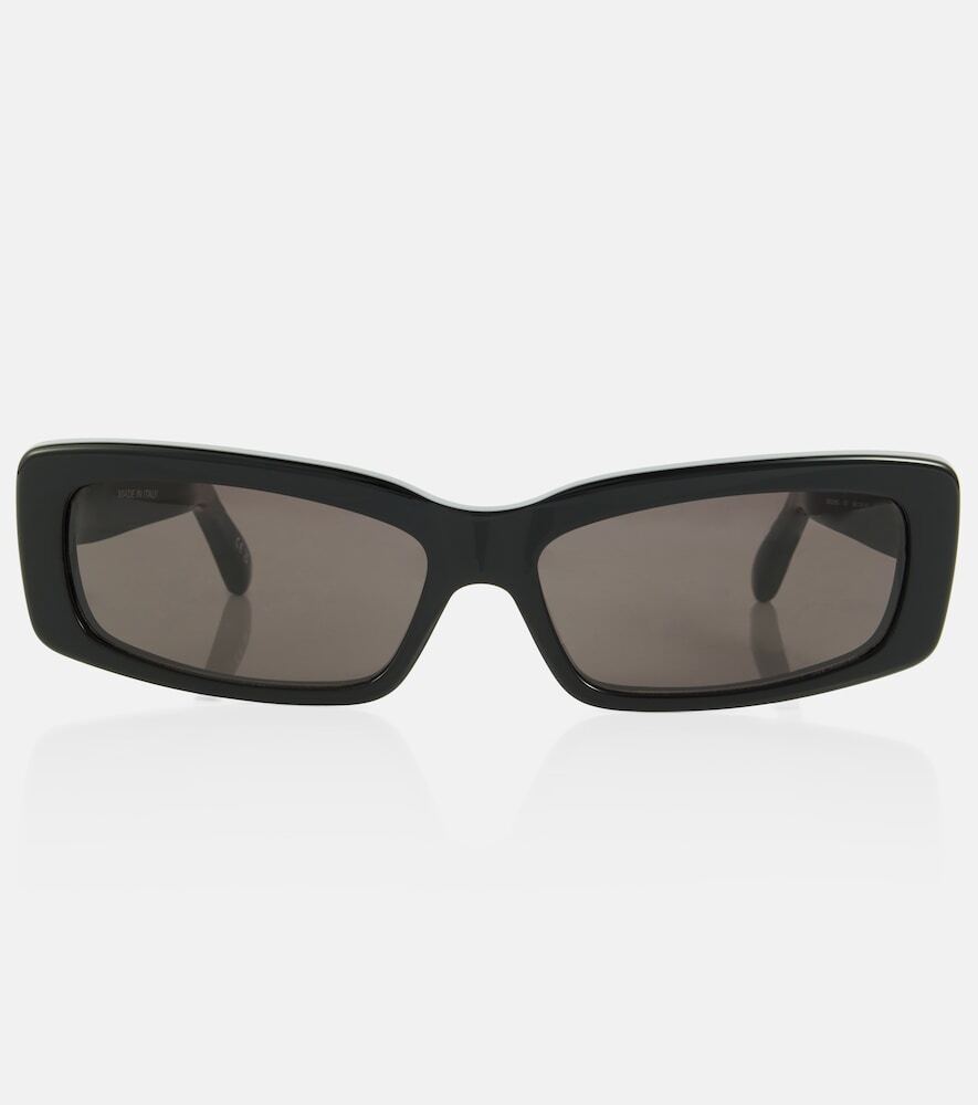 Balenciaga Oversized rectangular sunglasses in black