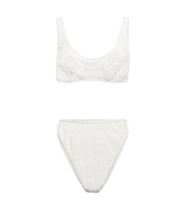 oséree o-lover bra and underwear set in white