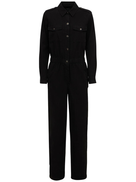 A.P.C. Indiana Cotton Jumpsuit in black