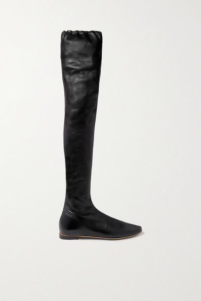 BOTTEGA VENETA - Leather Over-the-knee Boots - Black