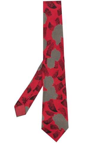 versace pre-owned 1970s graphic-print silk tie - red