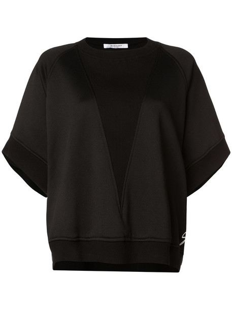 Givenchy oversized asymmetric sweatshirt in black