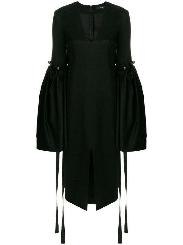Ellery oversized bell sleeve dress in black
