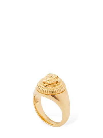 VERSACE Medusa Coin Ring in gold