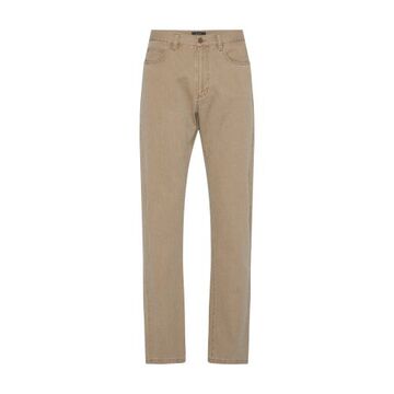 a.p.c. standard straight fit jeans in taupe