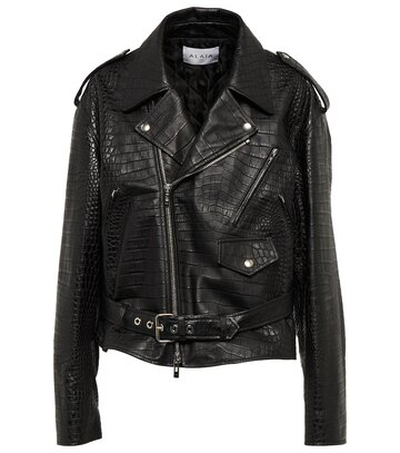 Alaia Leather jacket in black