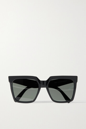 celine eyewear - oversized square-frame acetate sunglasses - black