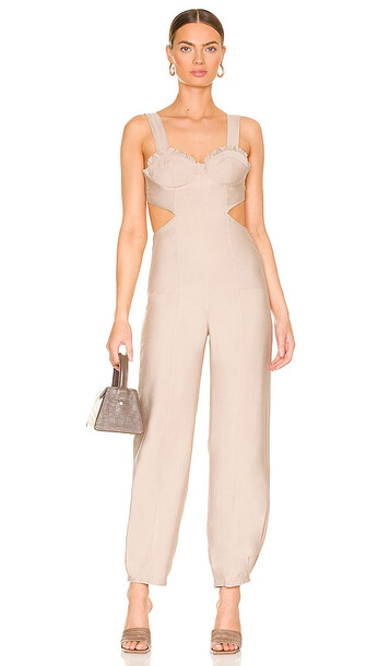 Lovers and Friends Cameron Jumpsuit in Tan