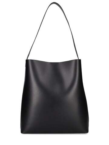 aesther ekme sac smooth leather tote bag in black