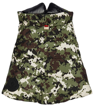 Moncler Genius x Poldo camouflage quilted dog vest in green