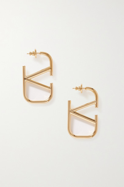 Valentino - Valentino Garavani Gold-tone Earrings - one size