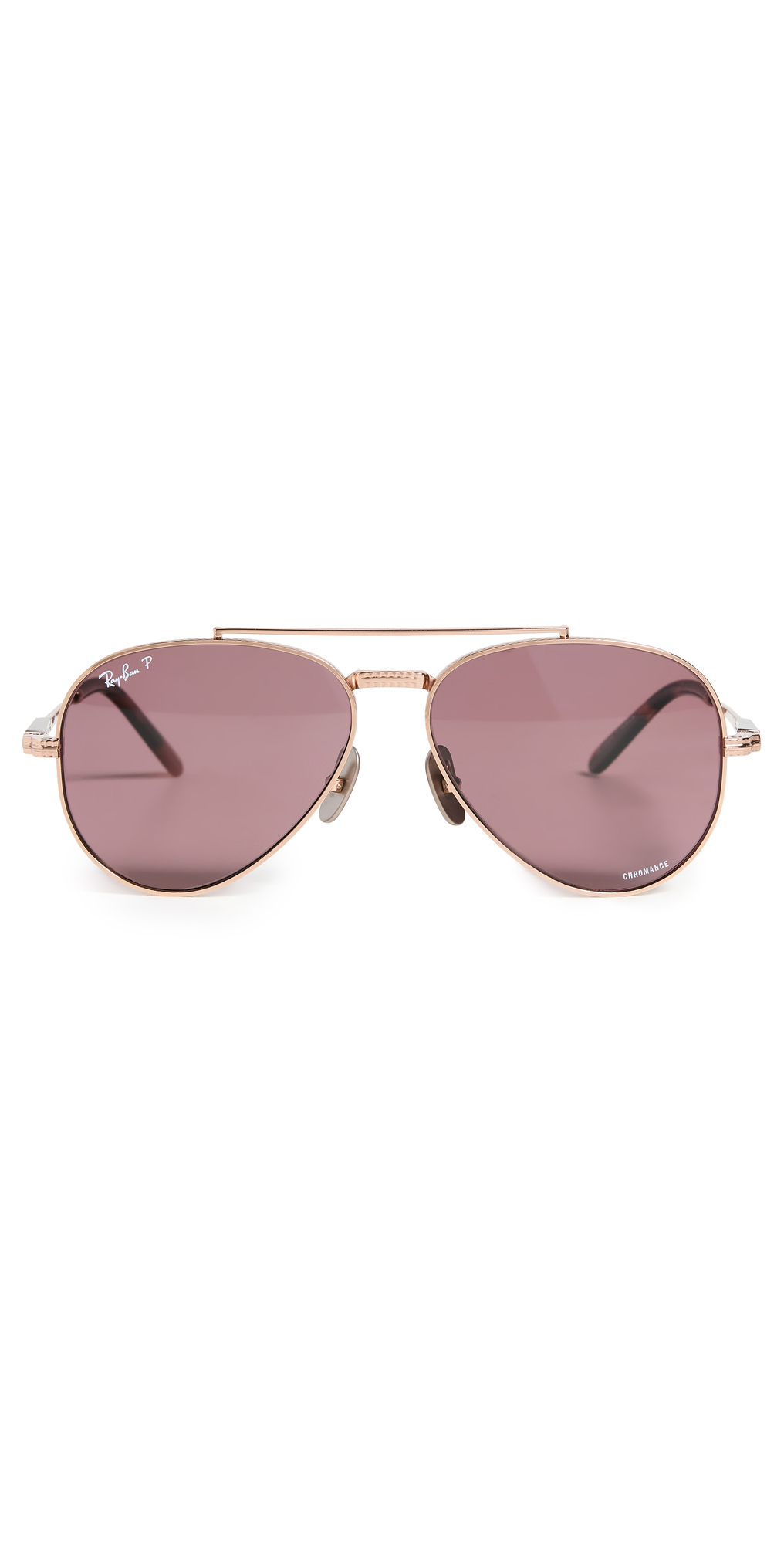 Ray-Ban 0RB8225 Aviator Sunglasses in gold / rose