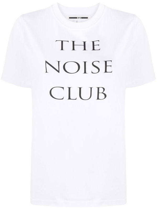 McQ Swallow The Noise Club T-shirt in white