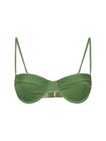 FELLA SWIM Apollo Bikini Top in green