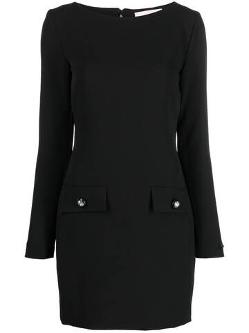 chiara ferragni long-sleeved stretch mini dress - black