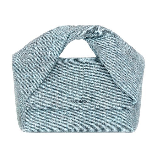 Jw Anderson Medium Twister - Leather Top Handle Bag in blue / denim