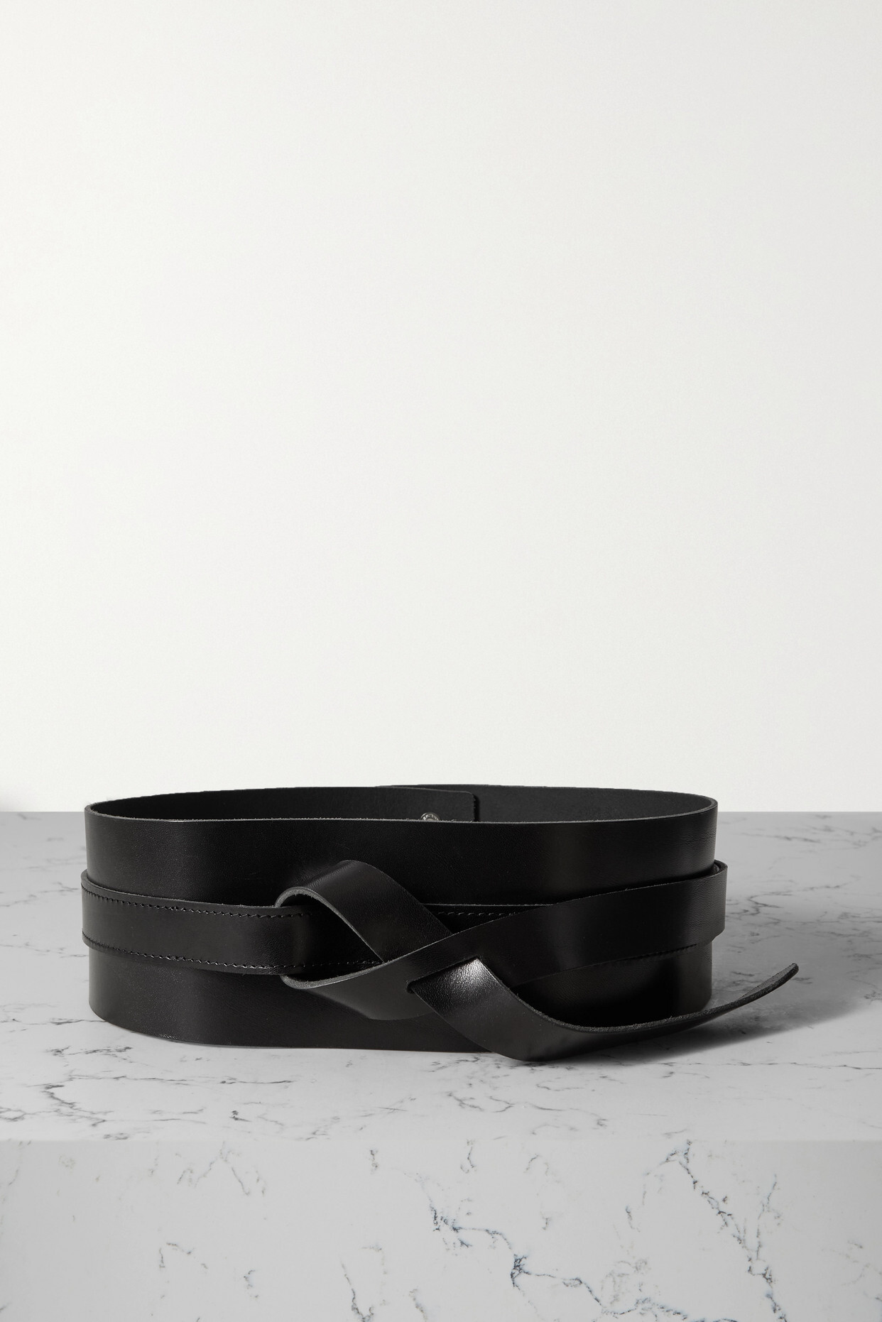 Isabel Marant - Moshy Leather Waist Belt - Black