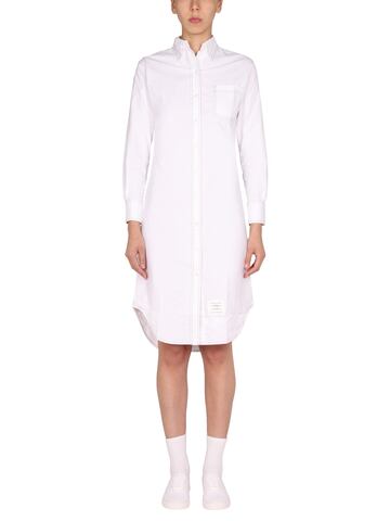 Thom Browne Shirt Dress in white