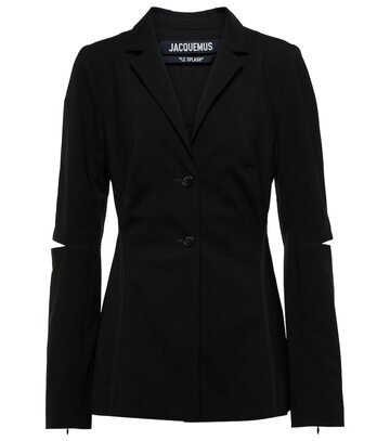 Jacquemus La Veste Melo wool-blend blazer in black