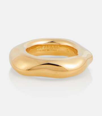 jil sander brass ring in gold