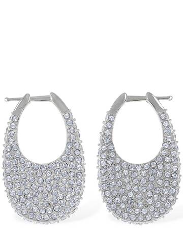 coperni medium swipe crystal earrings in blue