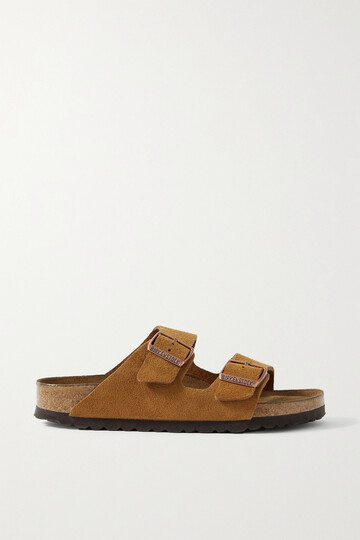 birkenstock - arizona suede sandals - brown