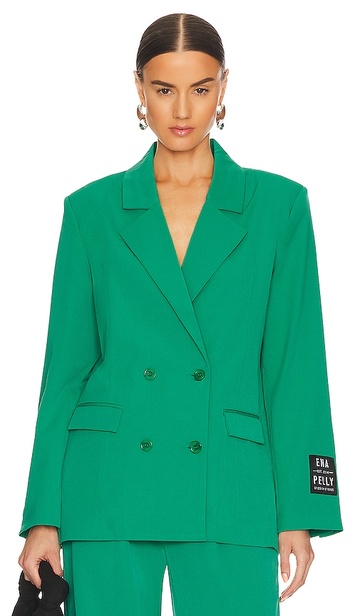 ena pelly jolie blazer in green