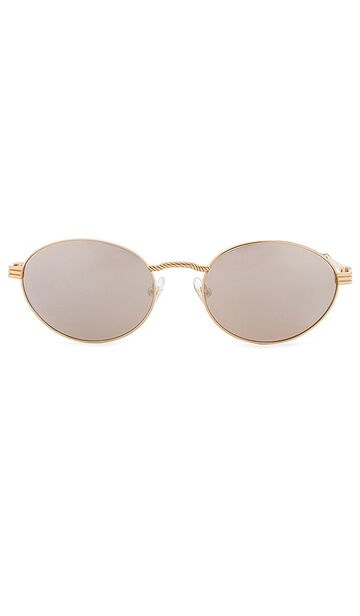 devon windsor memphis sunglasses in metallic gold
