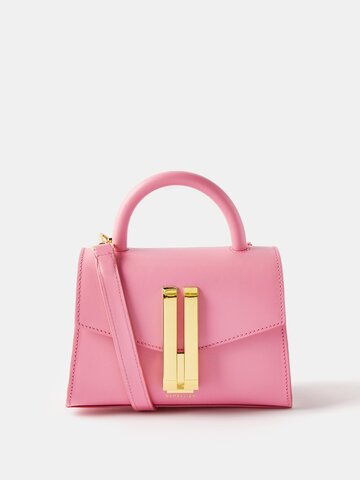 demellier - montreal nano leather cross-body bag - womens - pink