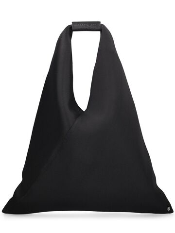 mm6 maison margiela classic japanese mesh tote bag in black
