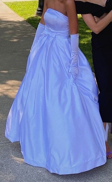 dress,prom dress,prom,prom gown,long prom dress,satin,satin dress,blue prom dress,white prom dress
