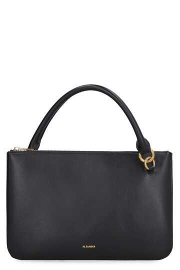 Jil Sander Leather Handbag in black