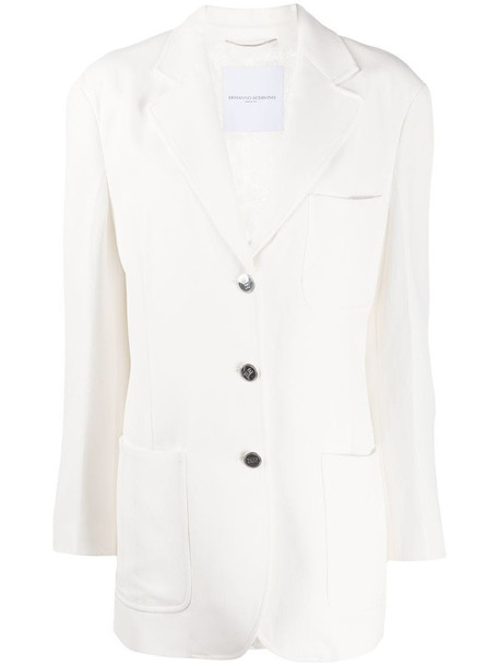 Ermanno Scervino oversized jacket in white