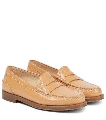 Tod's Patent leather penny loafers in beige